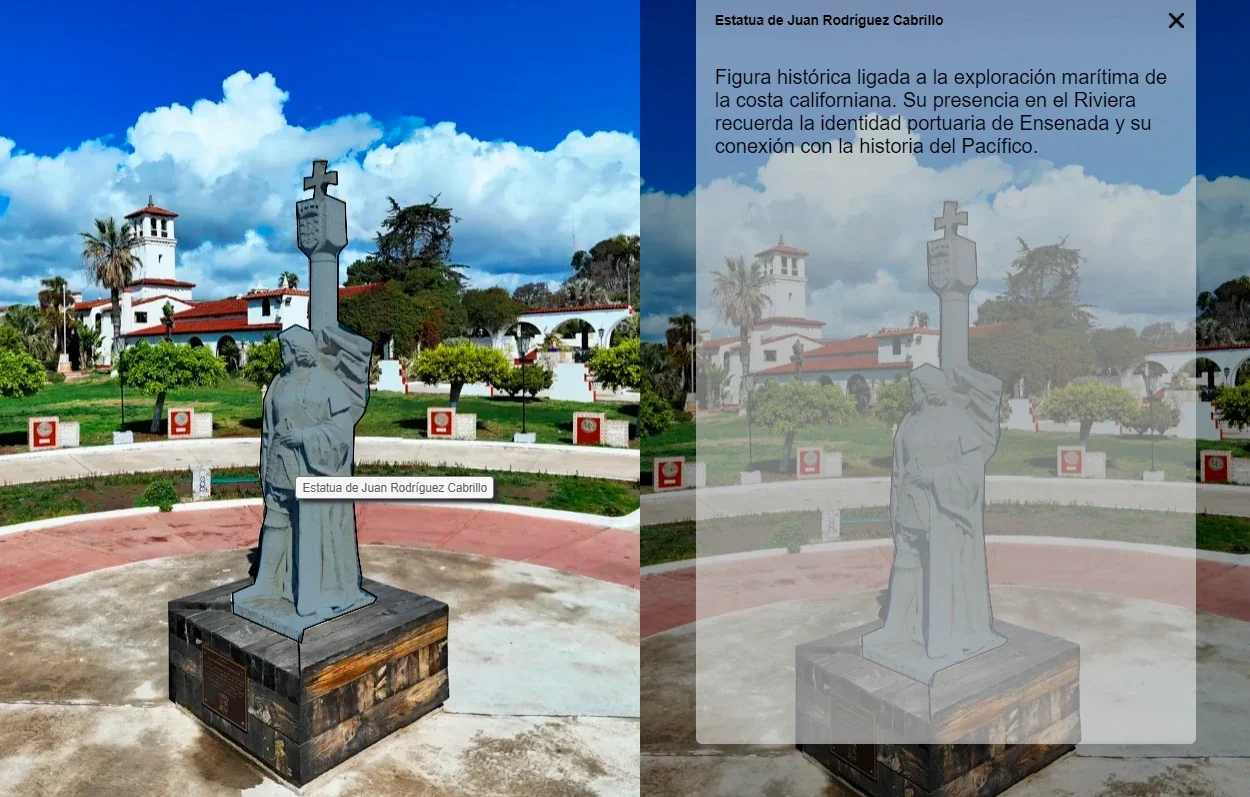 Tour virtual 360 de una locación histórica
